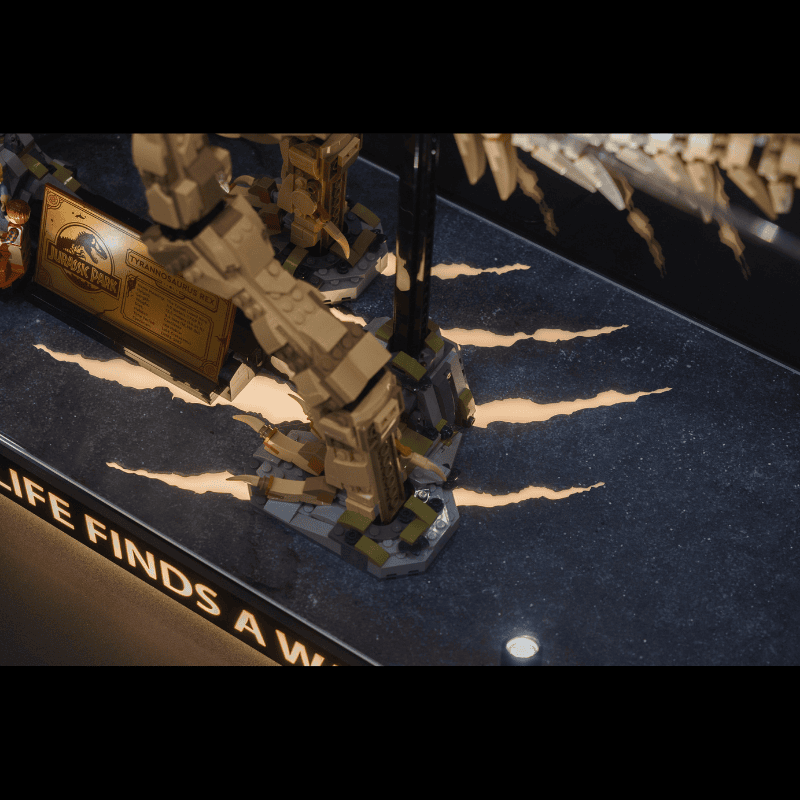 LED Display Case for LEGO 76968 Dinosaur Fossils: T. rex