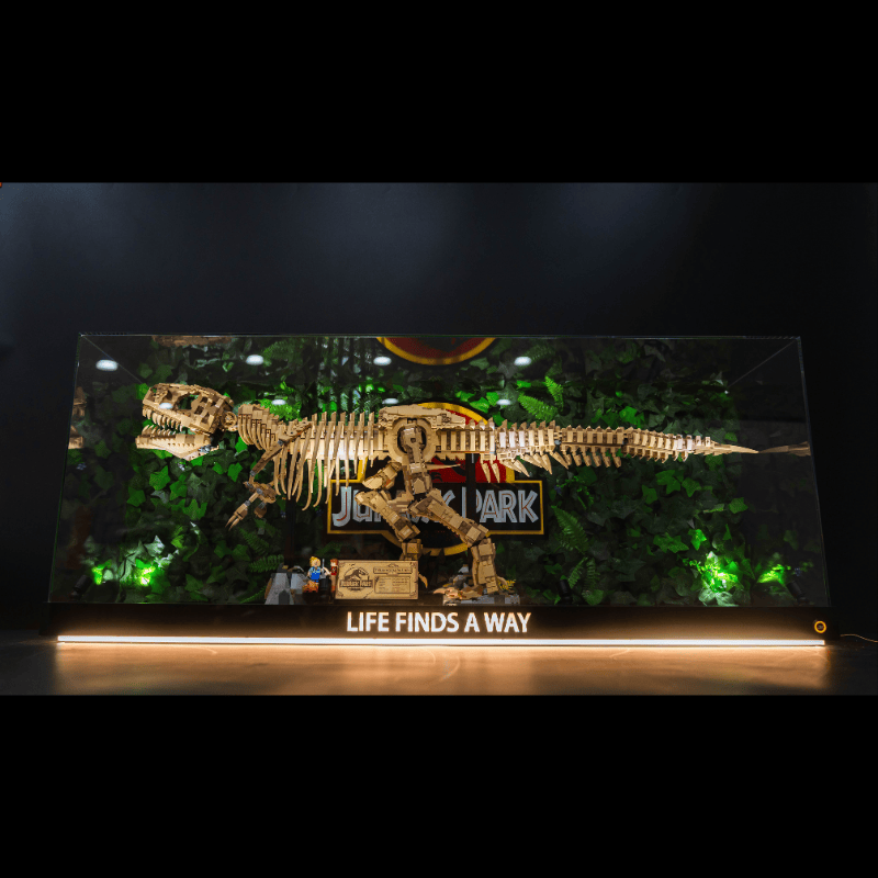 LED Display Case for LEGO 76968 Dinosaur Fossils: T. rex