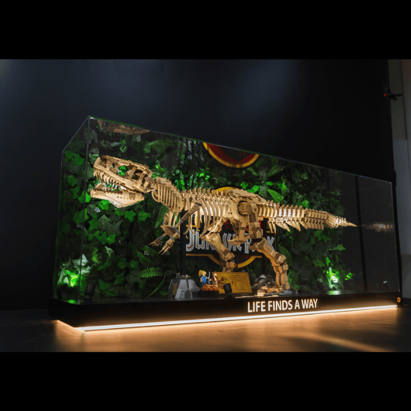 LED Display Case for LEGO 76968 Dinosaur Fossils: T. rex