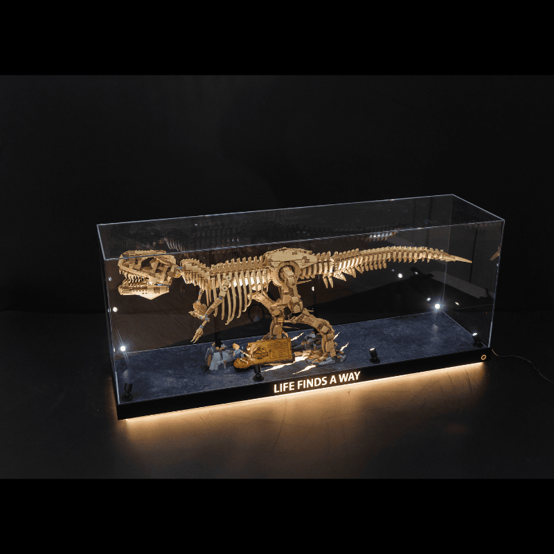 LED Display Case for LEGO 76968 Dinosaur Fossils: T. rex