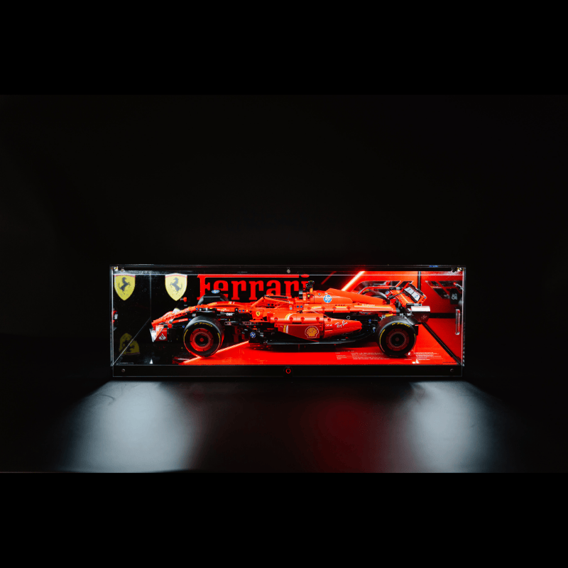 LED Display Case Set for LEGO F1 Race Cars