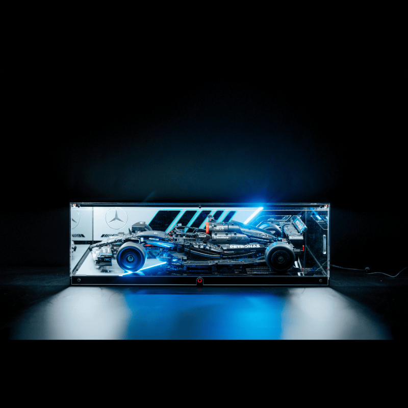 LED Display Case Set for LEGO F1 Race Cars