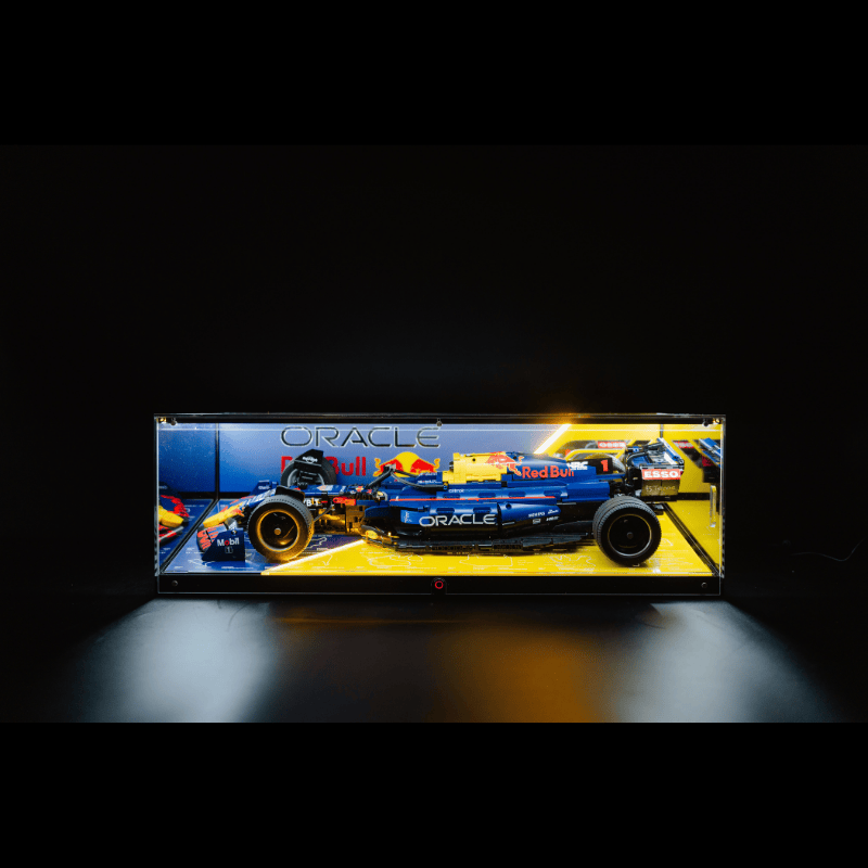 LED Display Case Set for LEGO F1 Race Cars