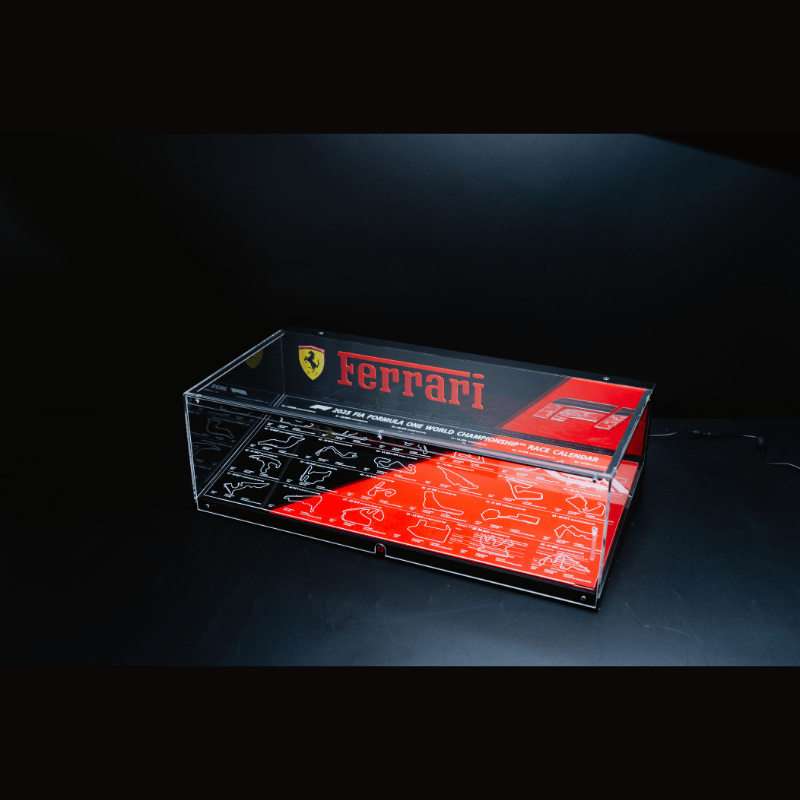 LED Display Case Set for LEGO F1 Race Cars